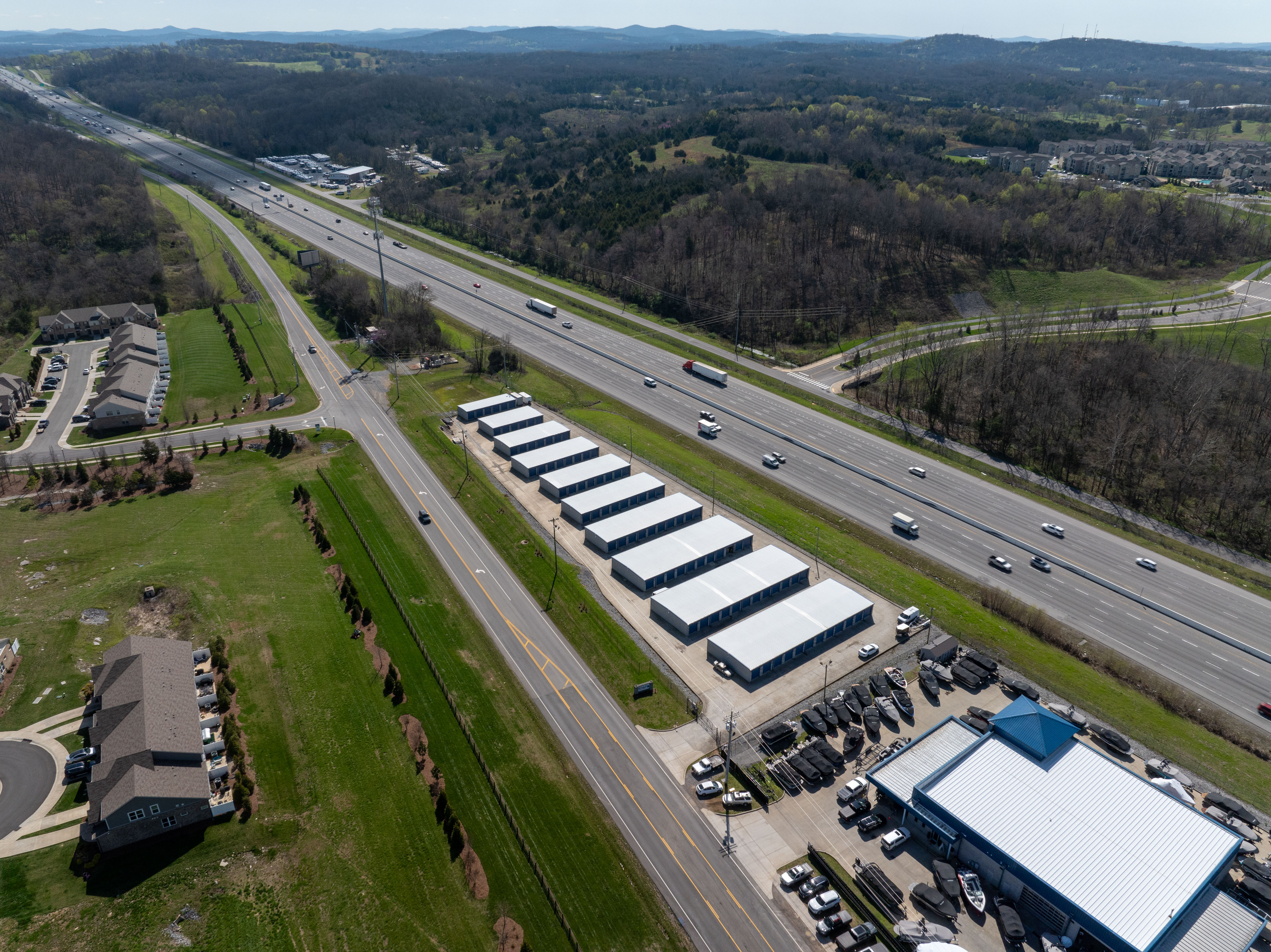 aerial view of storage facility lebanon tn